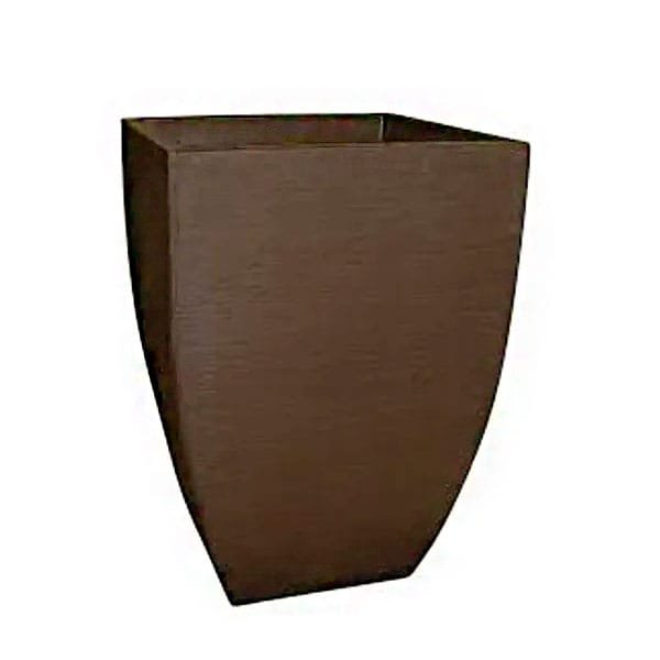 Vaso Japi Plástico Quadrado Moderno 30 Café — Vasos e Floreiras