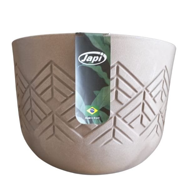 Vaso Japi Plástico Redondo Tribo 33 Macchiato — Vasos e Floreiras