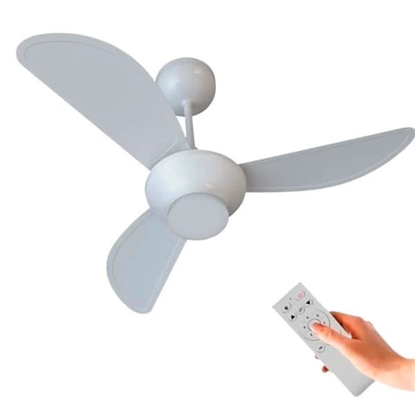 Ventilador de teto 3 pás com controle remoto - Elluz — Uncategorized