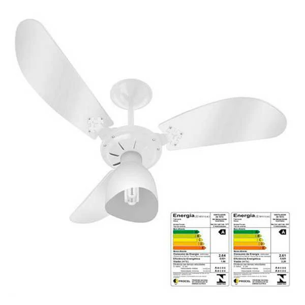 Ventilador de Teto - Branco - New Light -127V - DELTA — Material Elétrico