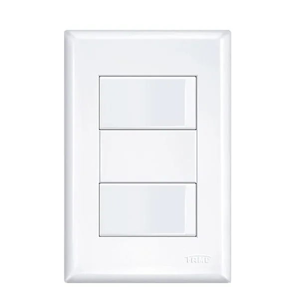 Interruptor Fame 2904 2 Teclas Simples 16A com placa Evidenc