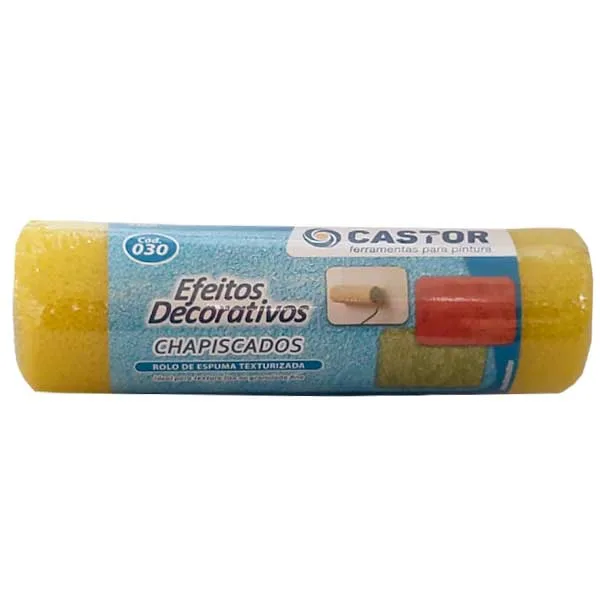 Rolo Textura Médio Chapiscados Castor 23cm