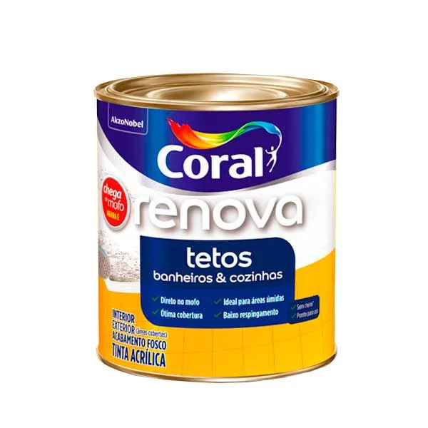 Tinta Coral Bco Renova Tetos 900ML