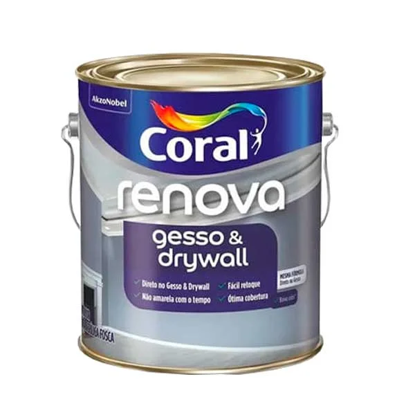 Tinta Coral Renova Gesso e Drywall 3,6L