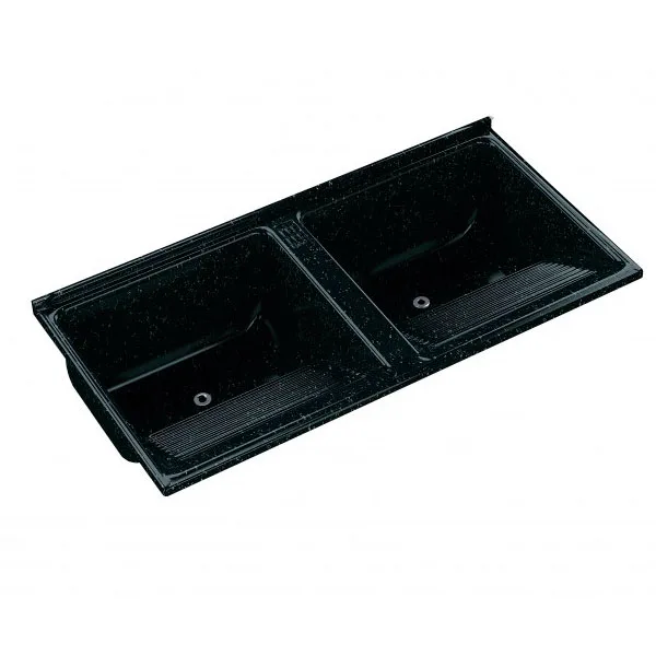 Tanque AJR GRAN Duplo Quadrado 1,24x62 Preto