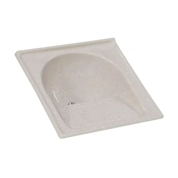 Tanque Garça 60x60 Marmorizado Travertino
