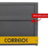 Caixa para Carta Grade Horizontal Cinza vista frontal