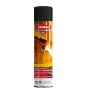 Spray Etaniz Preto Fosco Alta Temperatura
