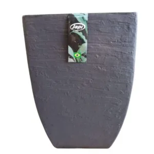 Vaso Japi Plástico Redondo Rústico 45 Mármore