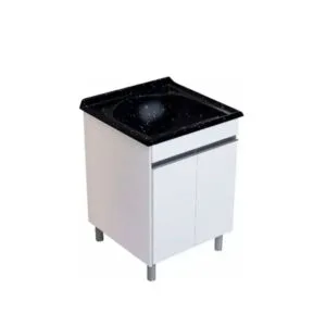 Armário AJR Lavanderia para Tanque Amélia com Preto