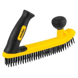 Escova de Aço 5F com Cabo de Plástico Vonder