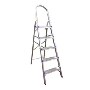 Escada Alumínio Doméstica Real 5 Degraus