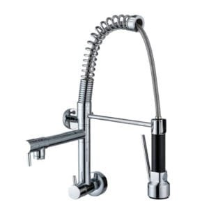 Torneira Rainha 2991 Parede com 2 Saídas Cromadas 1/4 de Voltas