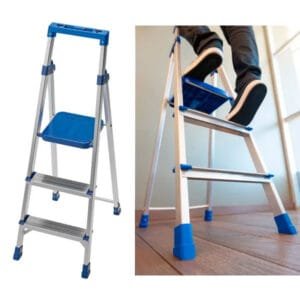 Escada Alumínio Doméstica 3 Degraus Tramontina