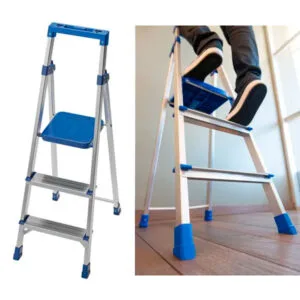 Escada Alumínio Doméstica 3 Degraus Tramontina